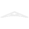Ekena Millwork Pitch Wellington Architectural Grade PVC Gable Pediment, 48"W x 10"H x 1"P (5/12) GPP048X010X100WEL - alternate 3